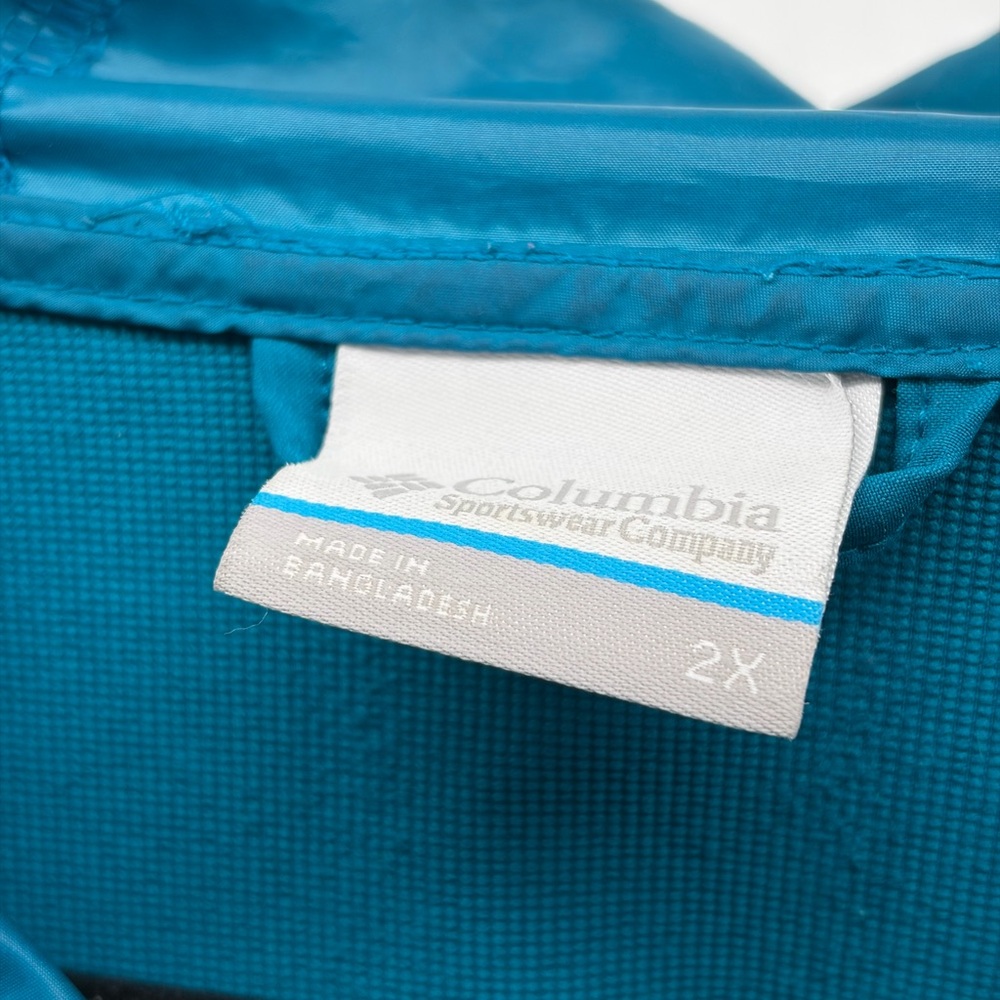 Columbia Women's Nesika Creek Stretch Jacket Size 2X, Teal, Hooded Full Zip - Picture 2 of 6